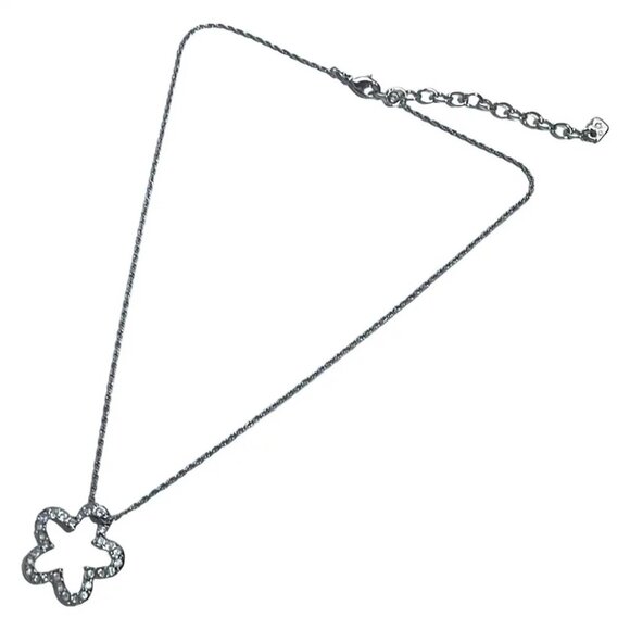 Auth SWAROVSKI - Silver White Hardware Swarovski Crystal Necklace - Picture 3 of 4